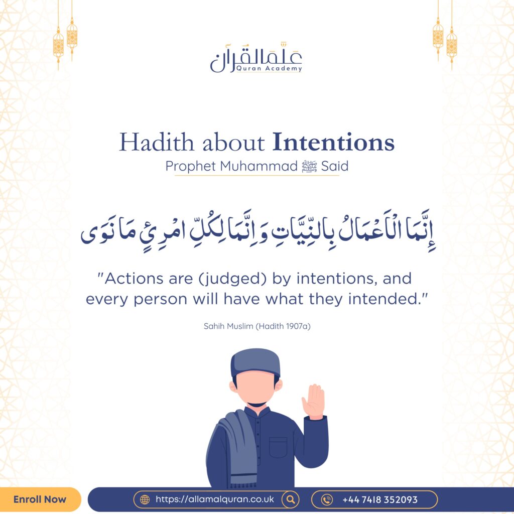 Hadith about Intentions