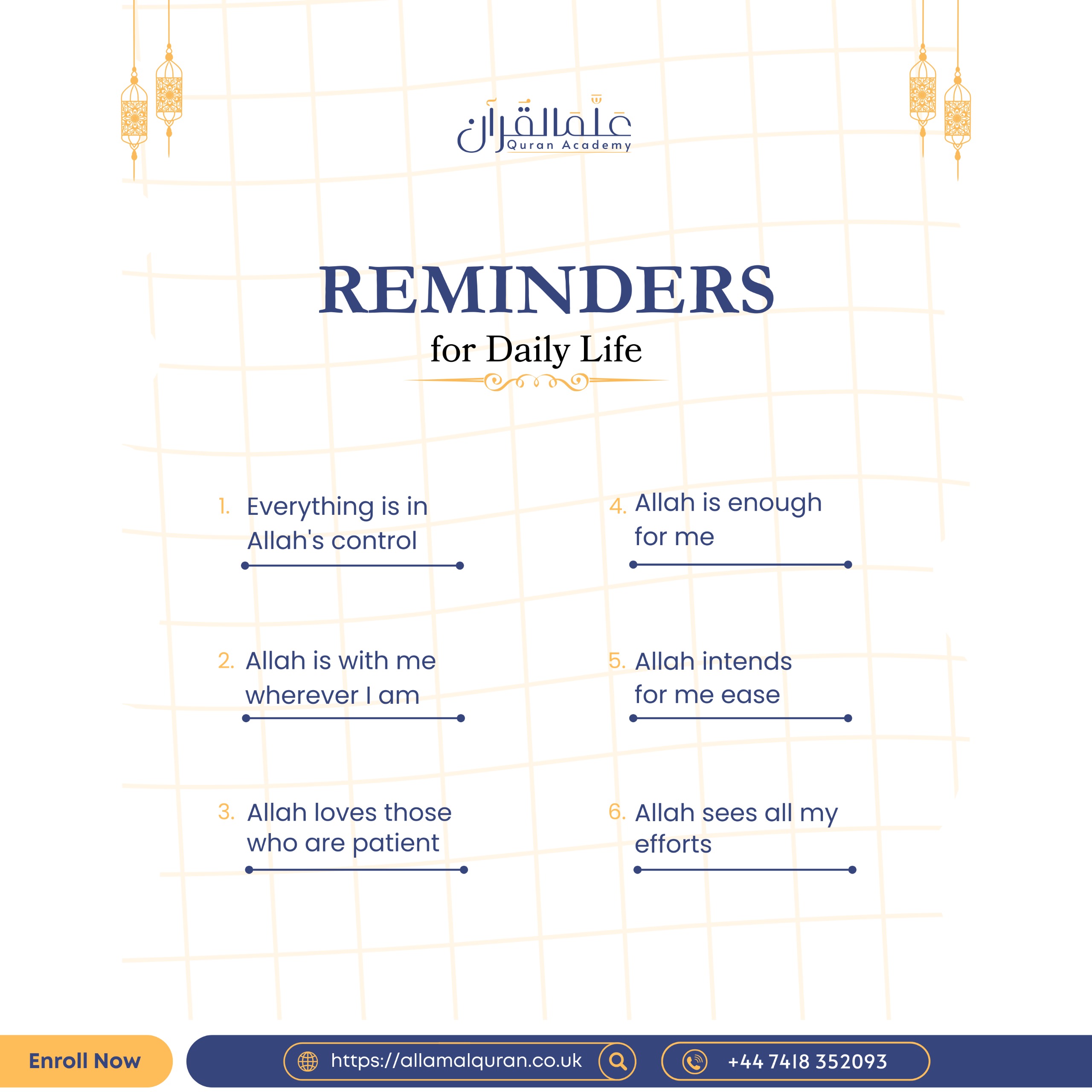 REMINDERS